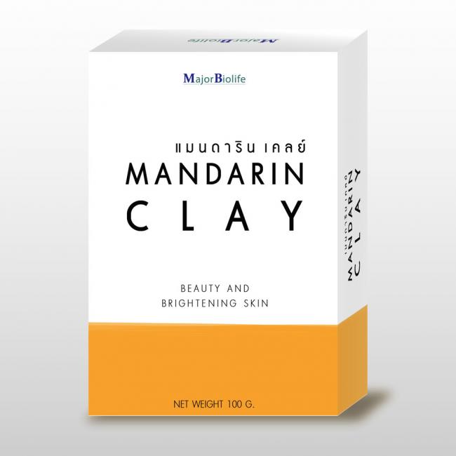 Mandarin Clay soap สบู่แมนดารินเคลย์ สบู่ดอกคำฝอย-1